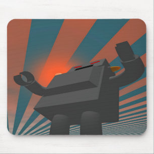 Retro stilrobot 4 Mousepad Musmatta