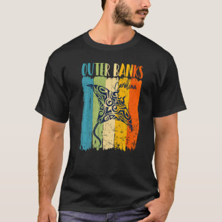 Retro Stingray Outer Banker Carolina Theme Friends T Shirt