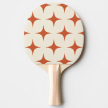 Retro Stjärnexplosion Terrakotta Orange Cream Vani