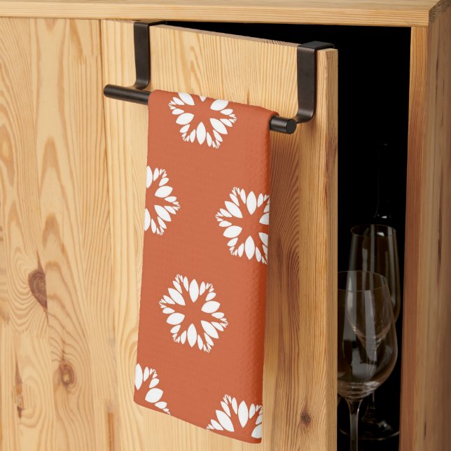 Retro Stjärnexplosionsmönster Boho Dekor Kökshandduk (Thirds Fold)