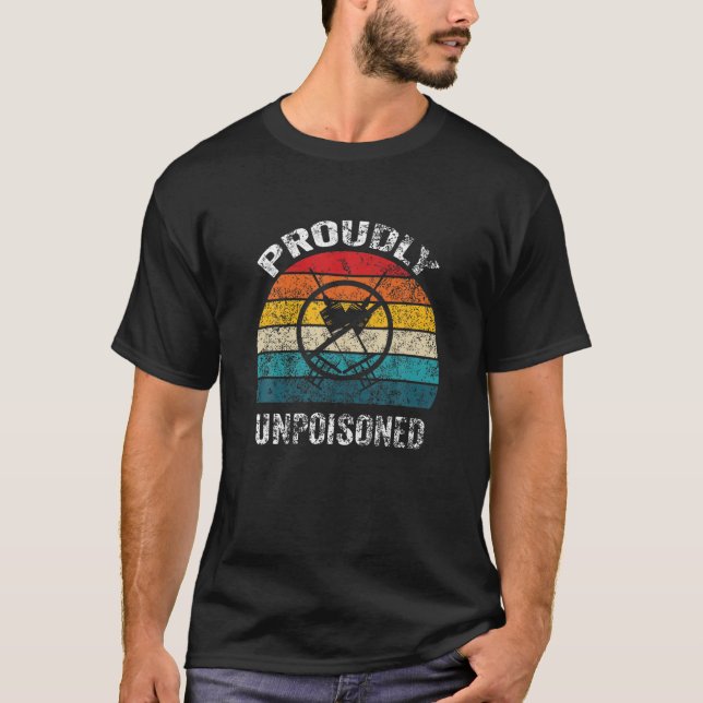 Retro stolt oförgiftat antivax nr Vax anti- Vacci T Shirt (Framsida)