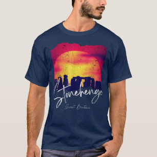 Retro Stonehenge England SouvenirStonehenge at Nig T Shirt