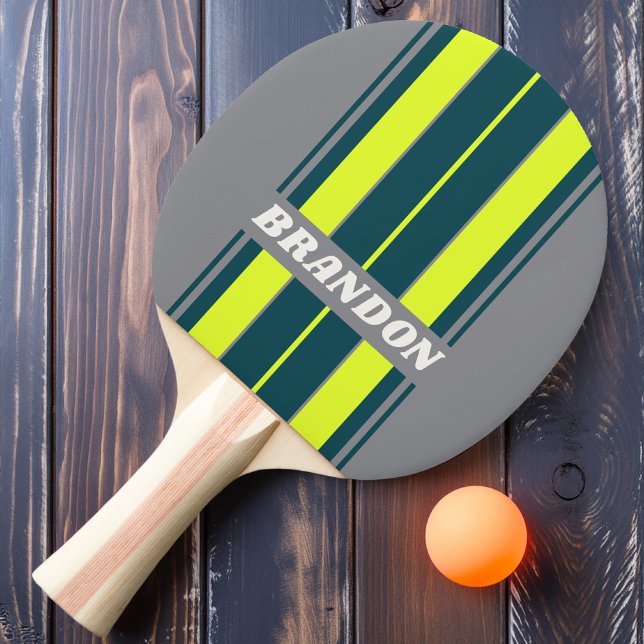 Retro Storm Cloud Grove Board Ränder med namn Pingisracket (Skapare uppladdad)
