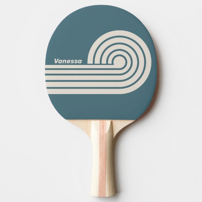 Retro Storm Dual Curl-ränder med namn Pingisracket (Framsidan)