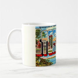 Retro Storm Lake Iowa vykortsmugg Kaffemugg