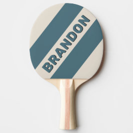 Retro Storm Tre feta ränder med namn Pingisracket