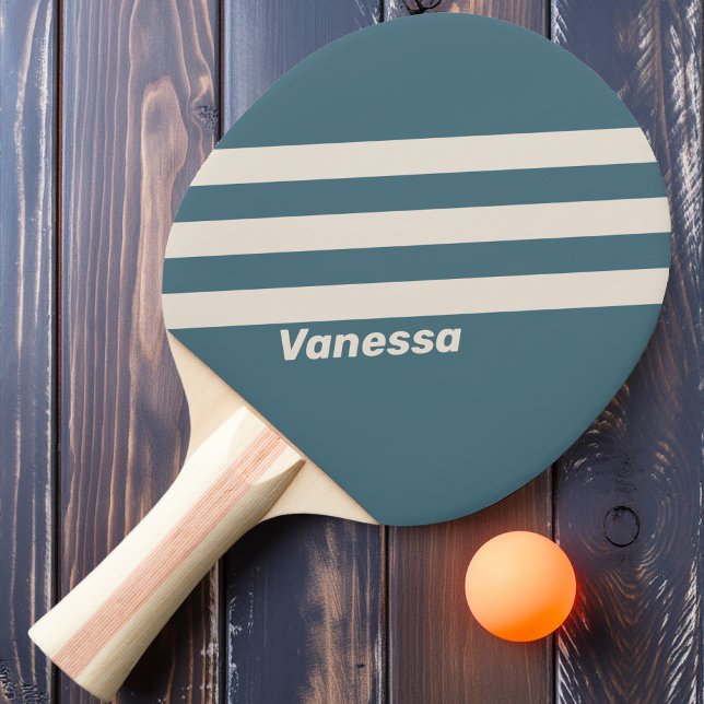 Retro Storm Tre Ränder med Namn Pingisracket (Skapare uppladdad)