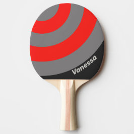 Retro Stormig Himmel Cirkelrand med Namn Pingisracket