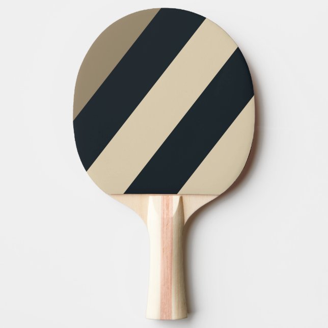 Retro Stormig Öken Tre Feta Ränder Pingisracket (Framsidan)