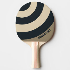 Retro Stormig Öken Trefaldig Rand med Namn Pingisracket
