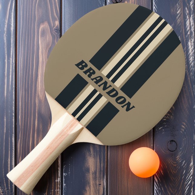 Retro Stormig Ökenrally Rand med Namn Pingisracket (Skapare uppladdad)