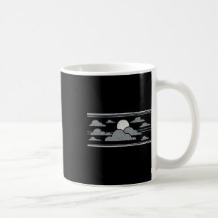 Retro Stormy Halloween Måne Kaffemugg