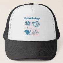 Retro stranddag kust
