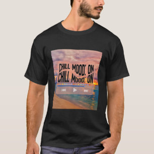 Retro Strandkonst med Avslappnad Stämning T Shirt