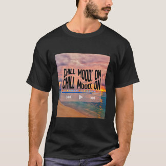 Retro Strandkonst med Avslappnad Stämning T Shirt
