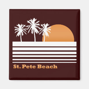 Retro strandmagnet för St Pete Magnet