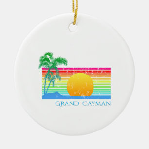 Retro strandtusen dollarCayman Julgransprydnad Keramik