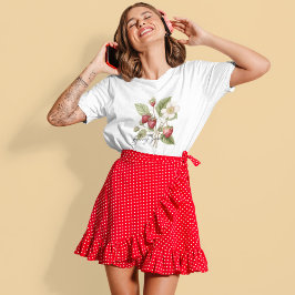 Retro Strawberry Feeling Berry Bra T Shirt