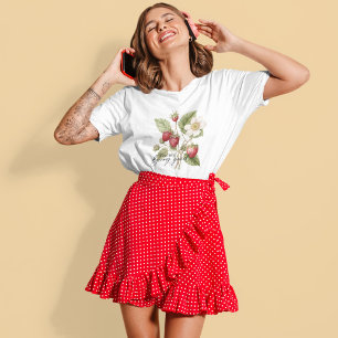 Retro Strawberry Feeling Berry Bra T Shirt