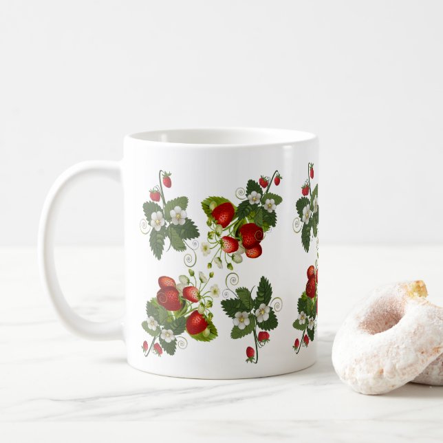 Retro Strawberry Mugg | Jordgubbar Nursery Mugg (Med munk)