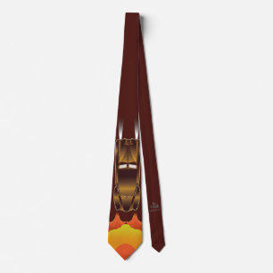 Retro Stretch Automobile Car Necktie Design Slips