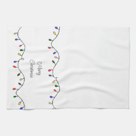 Retro String Ljus God jul Kökshandduk