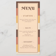 Retro Stripe 70-tal Groovy Bröllop