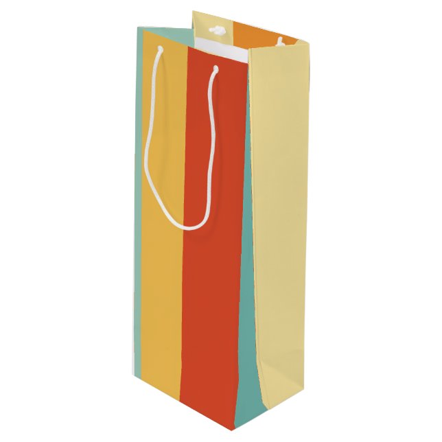 Retro stripe färg mönster (Framsidan Vinklad)