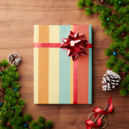 Retro stripe färg mönster presentpapper