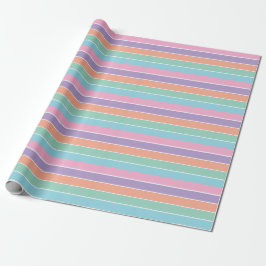 Retro stripe färg mönster presentpapper