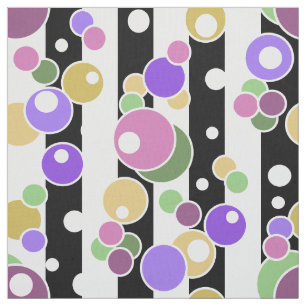 Retro, stripe och polka dots tyg