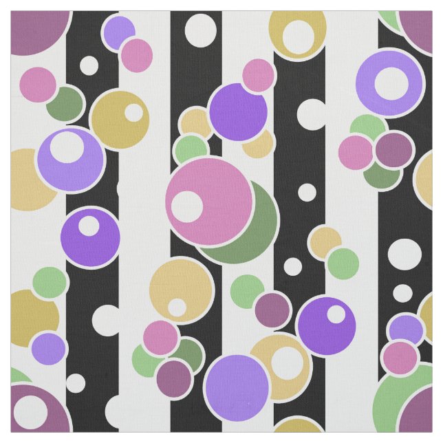 Retro, stripe och polka dots tyg (Provkarta)