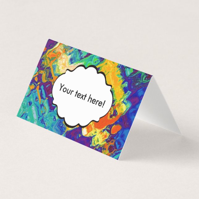 Retro struktur abstrakt design kort (Framsida)