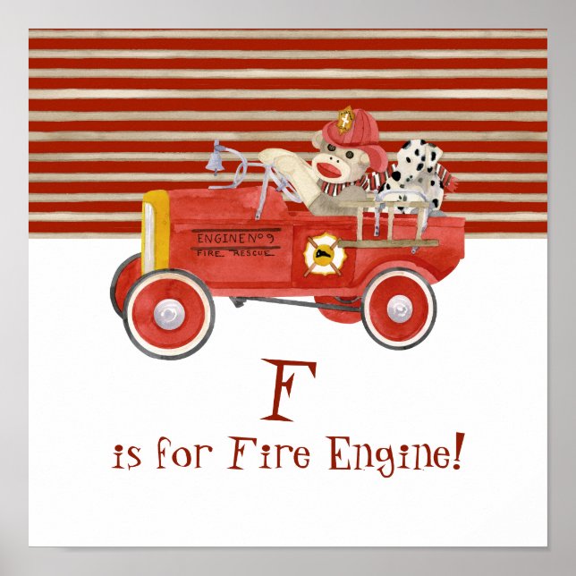 Retro Strumpapa Liten Pojke Present i Strumpmössa Poster (Framsidan)