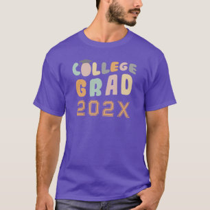 Retro Studenten 2024 Lila Anpassningsbar T Shirt