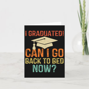 Retro Studenten kan jag gå till Bed Now College Gi Kort
