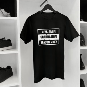 Retro Studenten säsong 20XX svart T Shirt