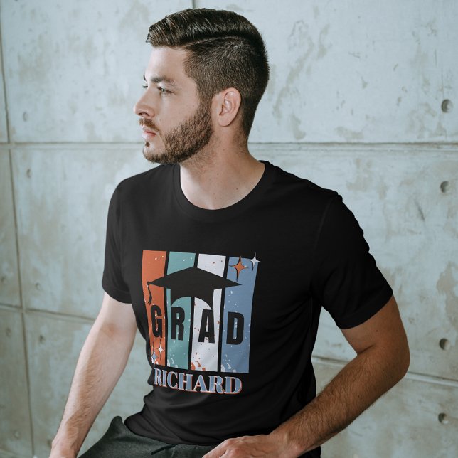 Retro studentmössa boynostalgic grad t shirt (Skapare uppladdad)