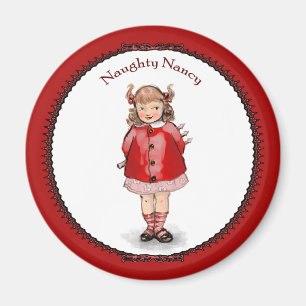 Retro stygga Nancy Magnet