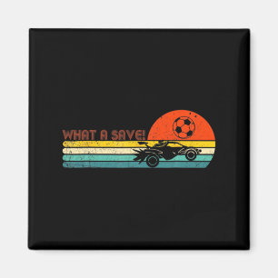 Retro Styl Raket Rc Fotboll Bil Liga Roligt Spel Magnet