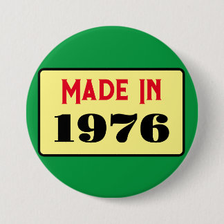 Retro style 50th birthday badge 1976 knapp