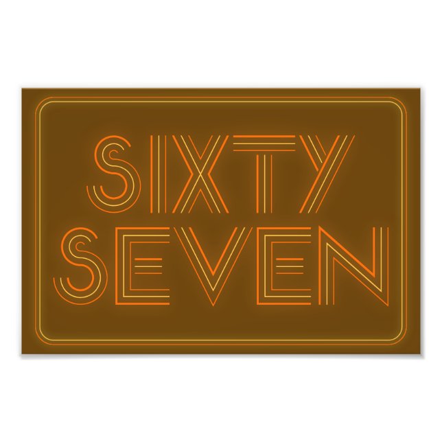 Retro Style 67 Poster (Framsidan)