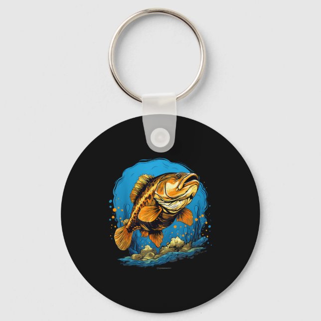 Retro Style Calico B  Nyckelring (Framsida)