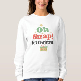 Retro Style Oh Snap Typografi Jul T Shirt