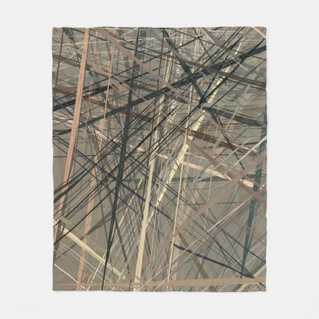 Retro style oil drawing. illustration. Texture pai Fleecefilt (Framsidan)
