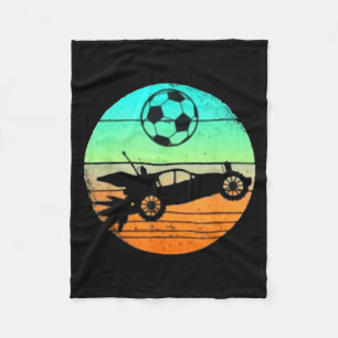 Retro Style Raket Rc Fotboll Bil Liga Gamer Presen Fleecefilt