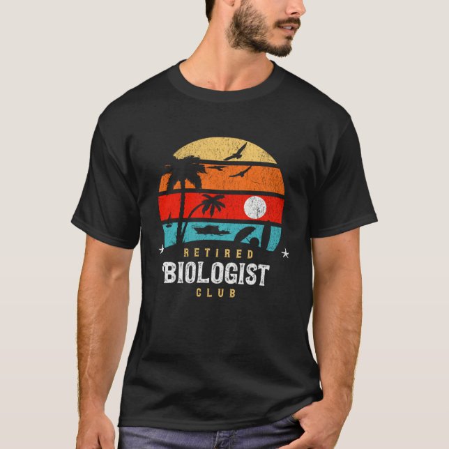 Retro Style Retirement Gag Idea Funny Retired Biol T Shirt (Framsida)