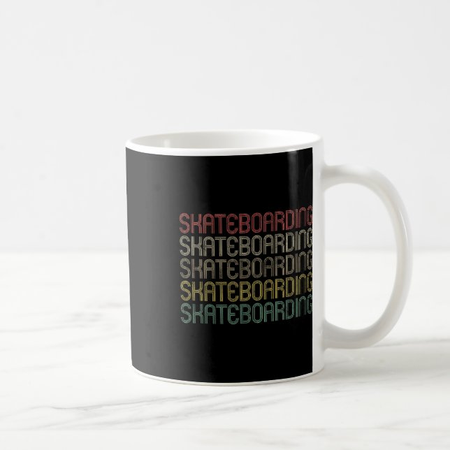 Retro Style Skateboard Kaffemugg (Höger)
