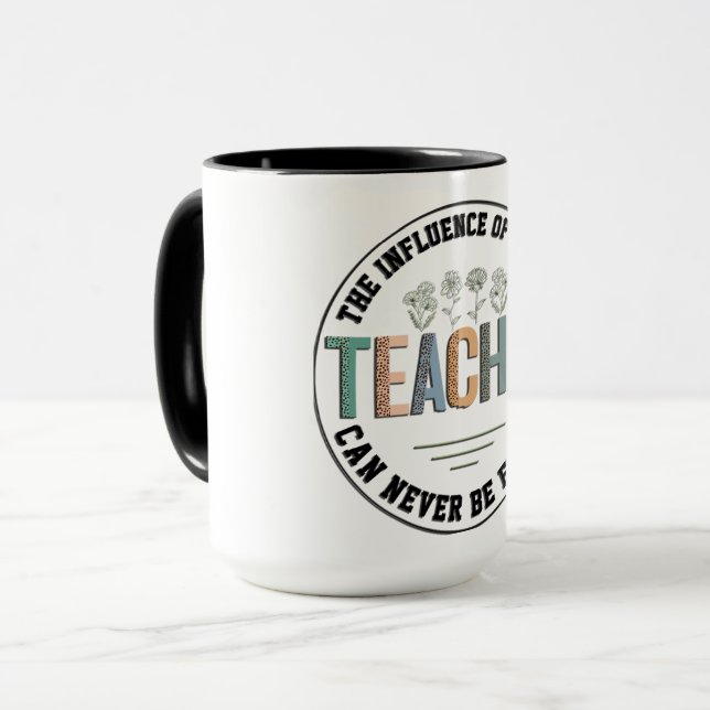Retro Style Teacher Mugg (Framsida vänster)