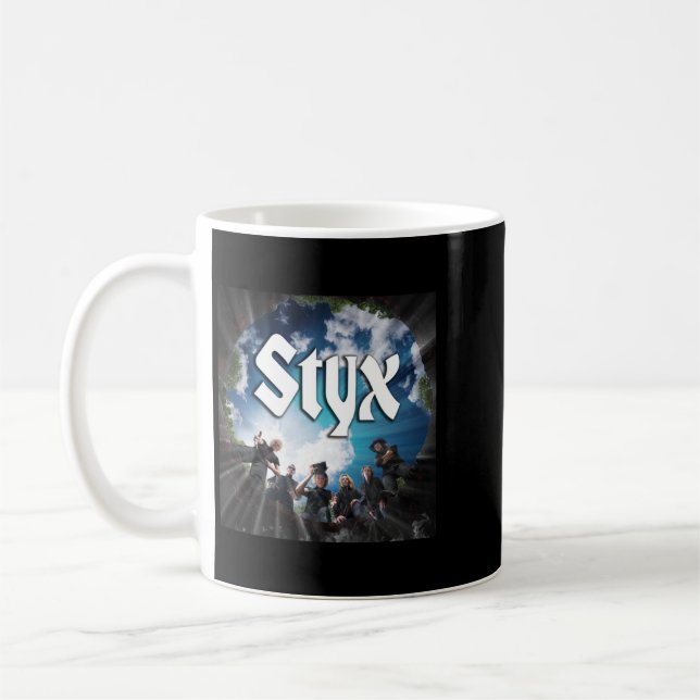 Retro STYX Band Classic Music Gift för Fläkt Kaffemugg (Vänster)